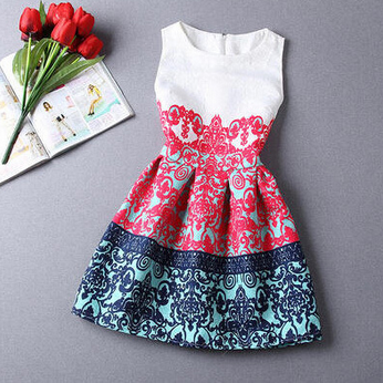 Summer Women Print Dress